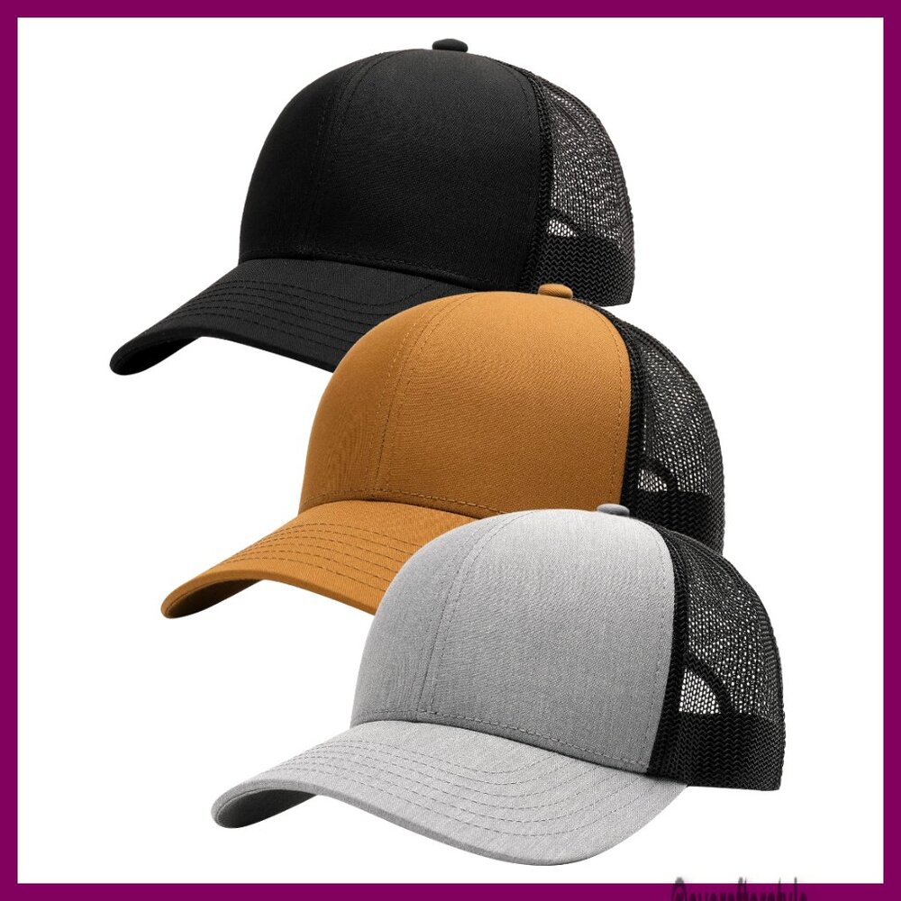 Structured Trucker Hat Adjustable Mesh Baseball C… - image 1